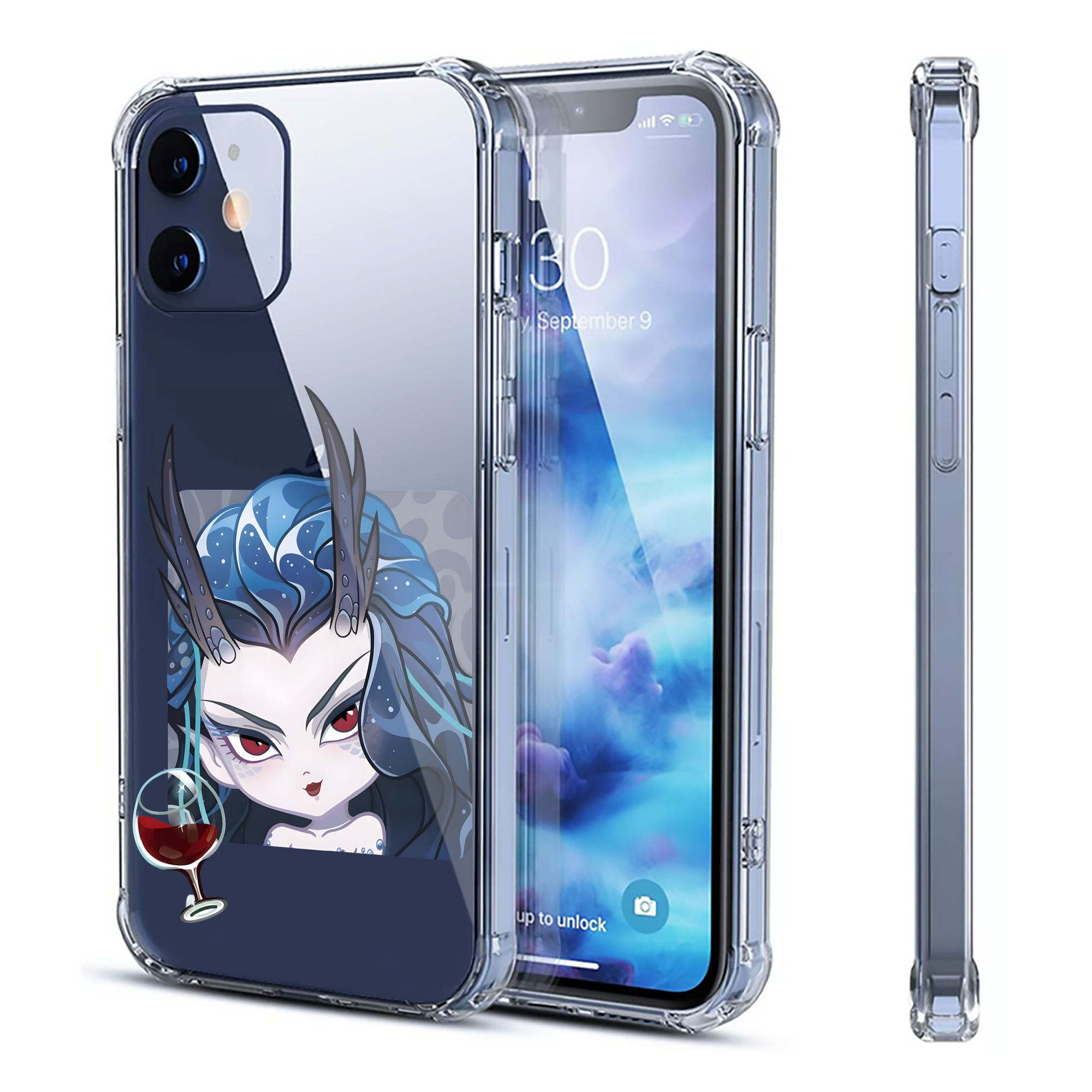 （画像用） Ne Zha 2 ナタ 魔童の大暴れ 【iPhone 12シリーズ対応】透明スマホケース（クリアソフトケース）